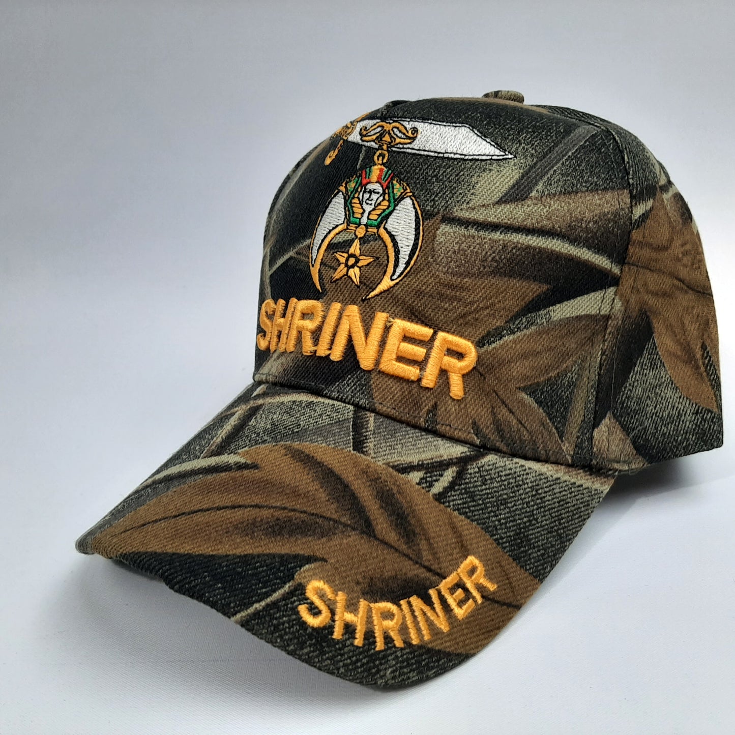 Shriner Men's Ball Cap Hat Camouflage Embroidered Acrylic