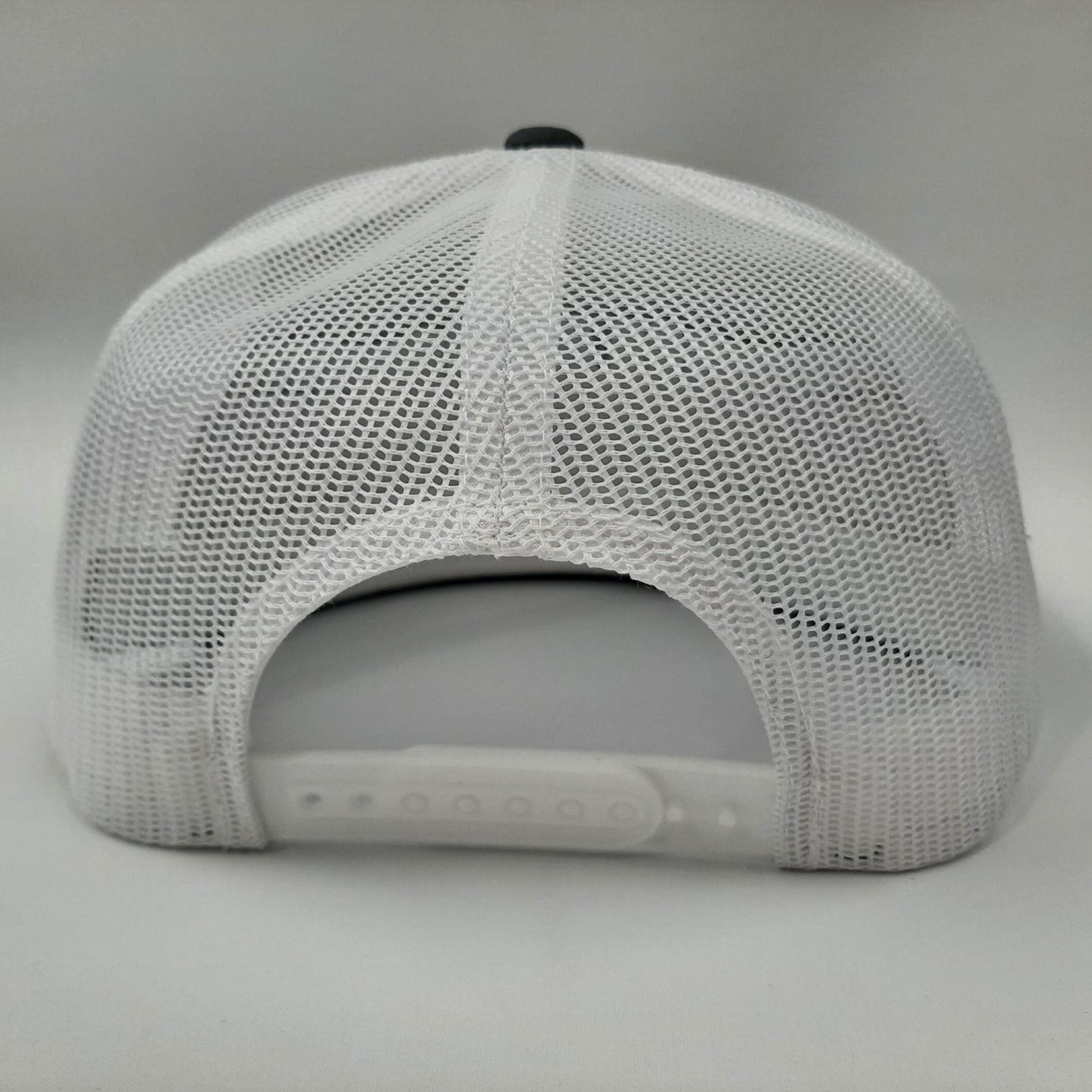 Tonka Embroidered Patch Flat Bill Snapback Mesh Hat Cap Gray & White