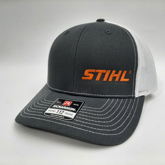 Richardson 112 Stihl Chainsaw Mesh Snapback Cap Hat Bi-Color