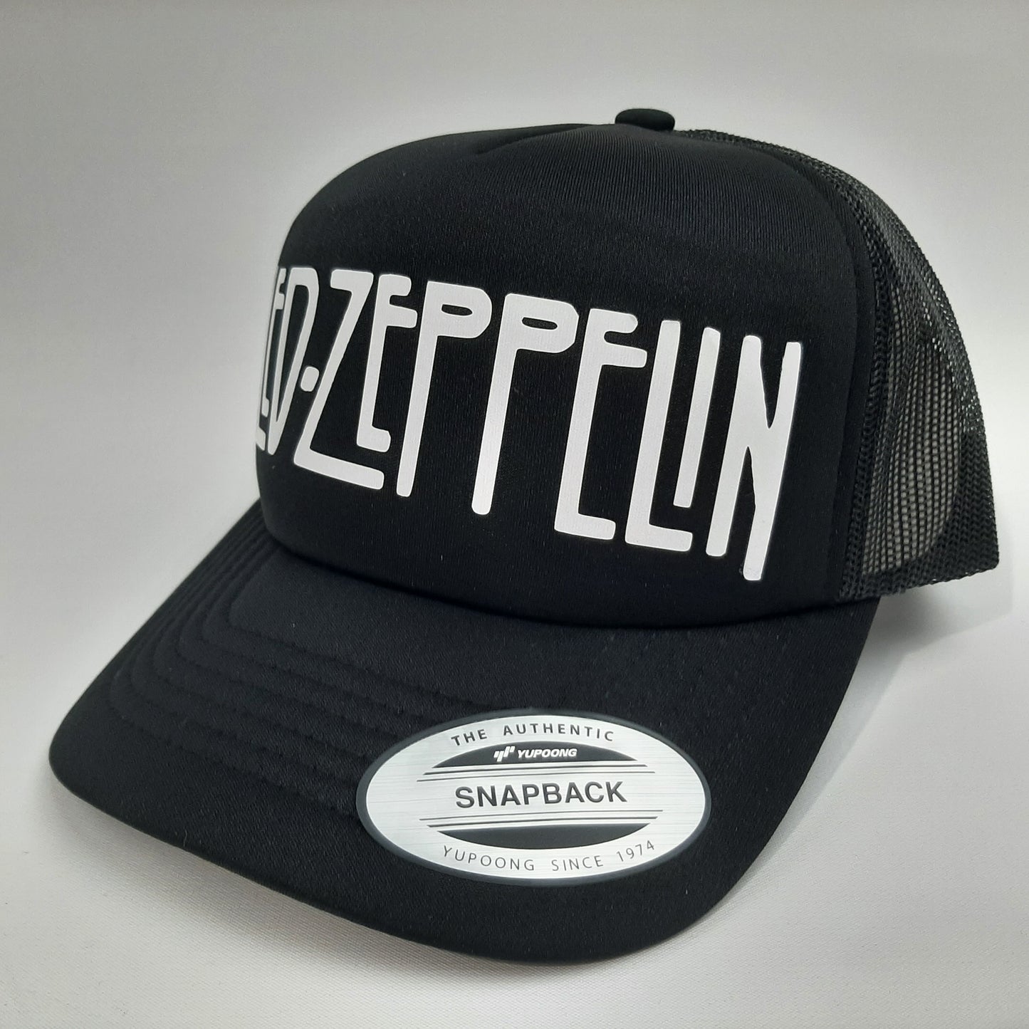 Led Zeppelin Foam Mesh Trucker Snapback Black