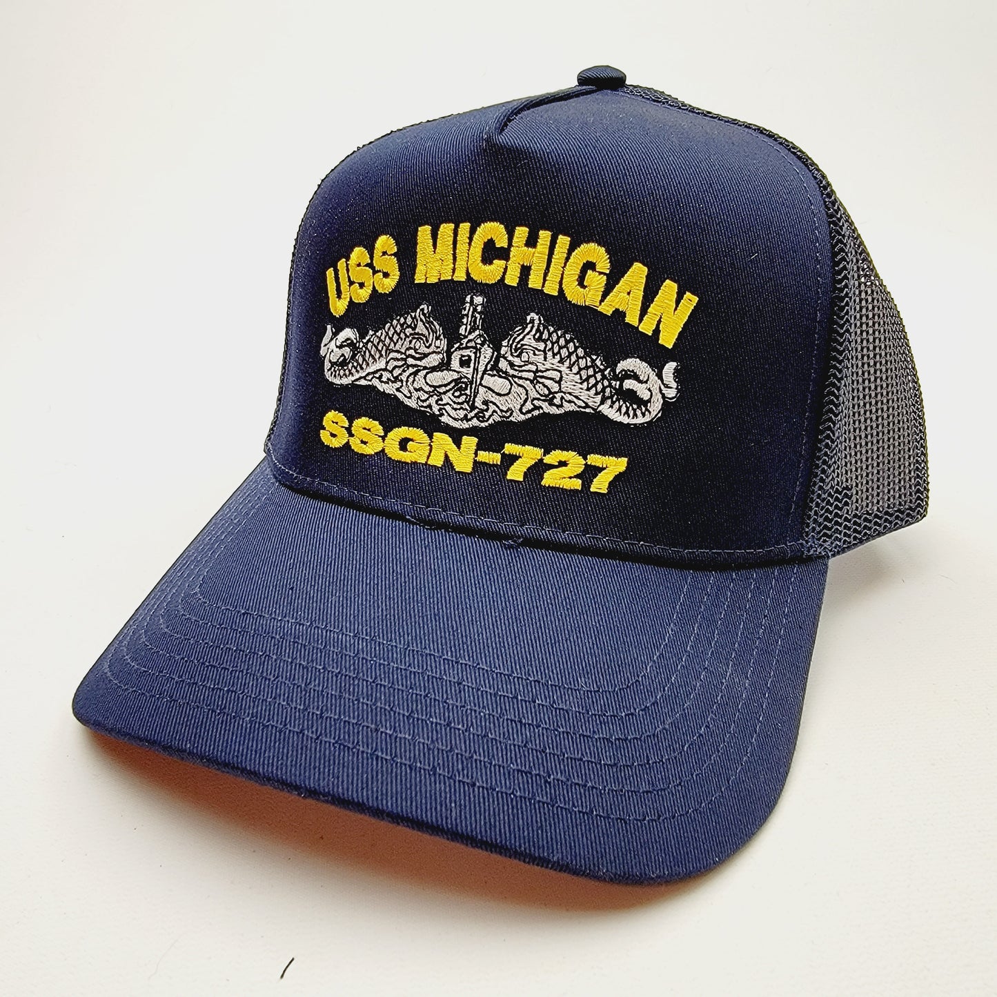 US NAVY USS MICHIGAN SSGN-727 Embroidered Hat Baseball Cap Adjustable Blue