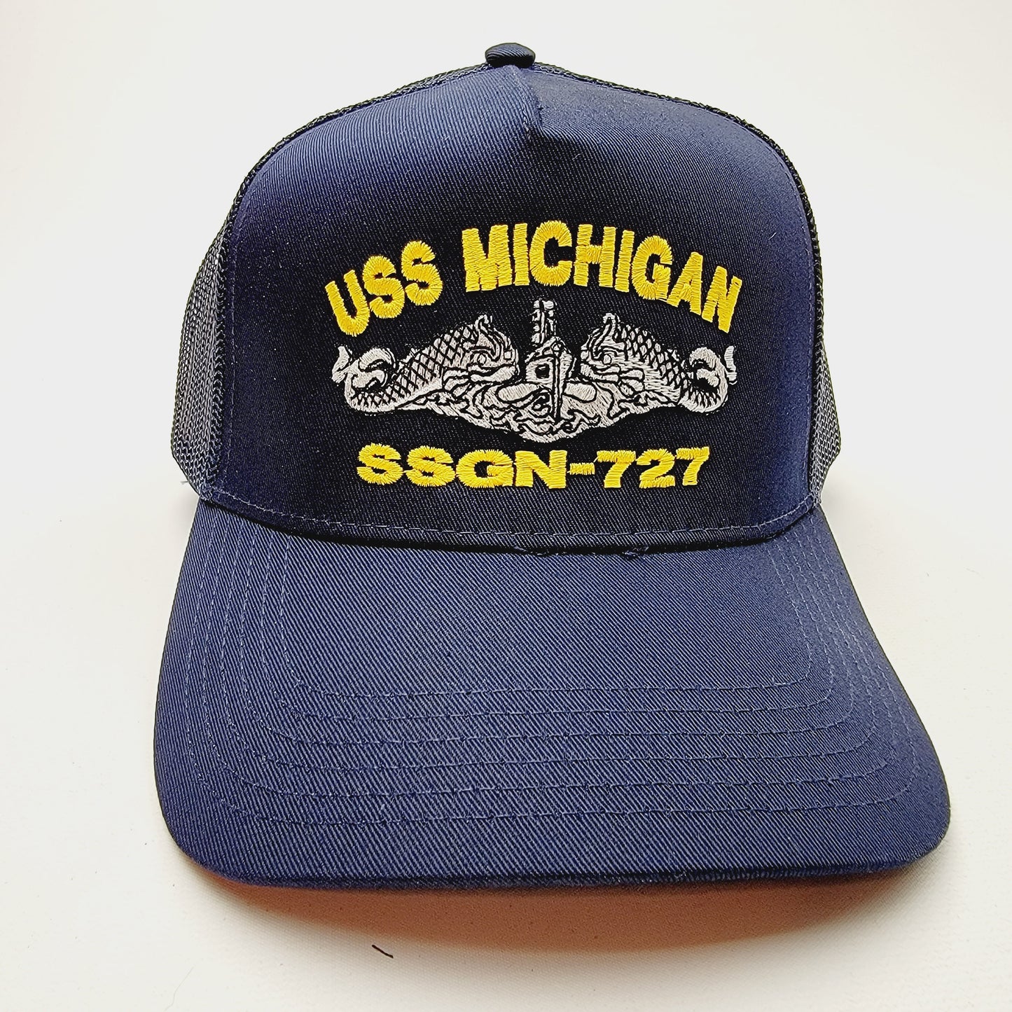 US NAVY USS MICHIGAN SSGN-727 Embroidered Hat Baseball Cap Adjustable Blue