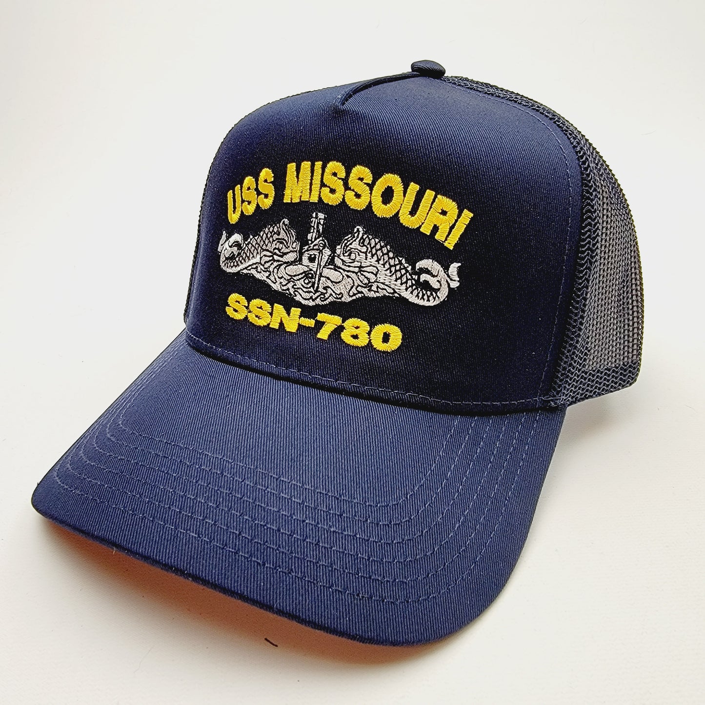 US NAVY USS MISSOURI SSN-780 Embroidered Hat Baseball Cap Adjustable Blue