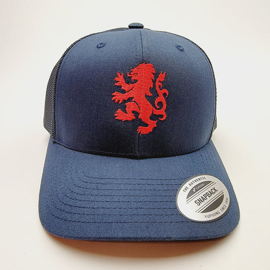 Rangers F.C. Football Club Soccer Minimalist Logo Curved Bill Snapback Mesh Baseball Hat Cap Blue