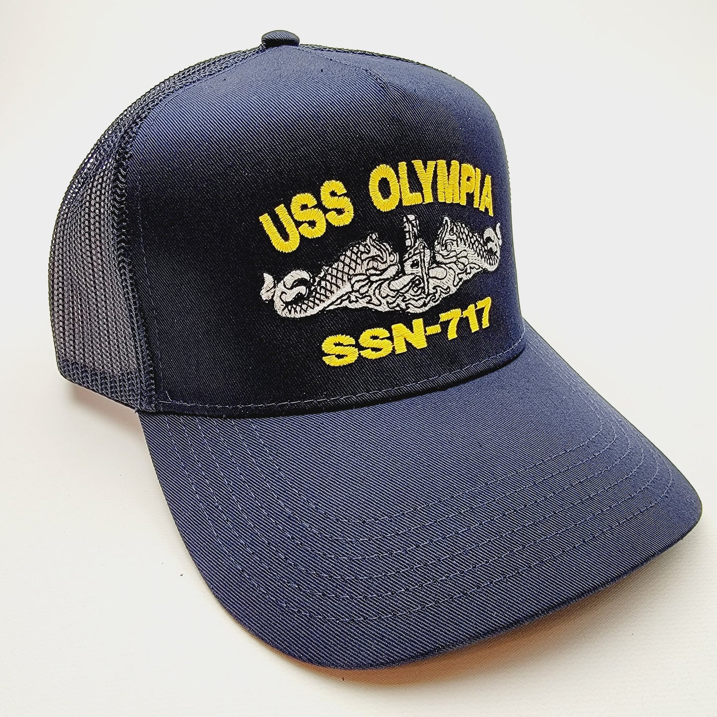 US NAVY USS OLYMPIA SSN-717 Embroidered Hat Baseball Cap Adjustable Blue