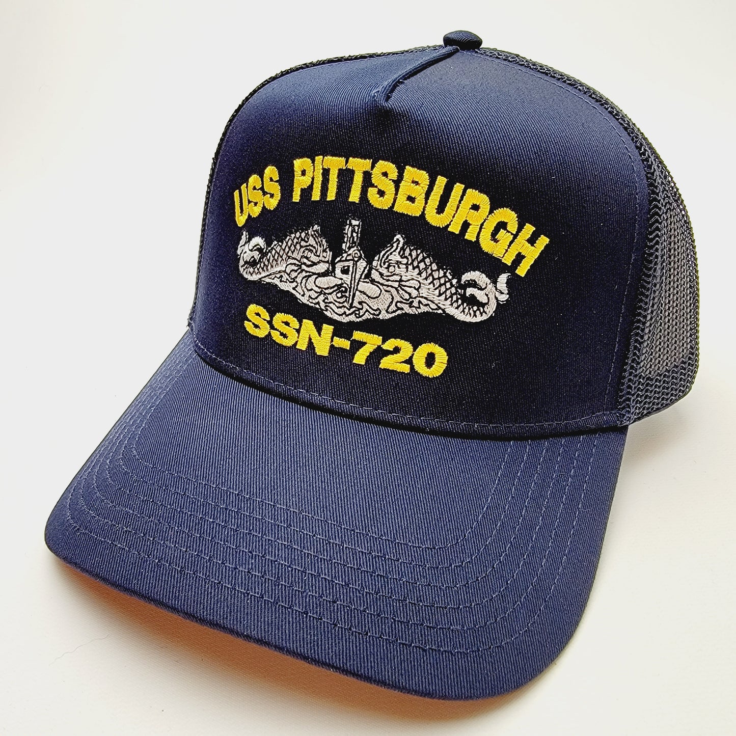 US NAVY USS PITTSBURGH SSN-720 Embroidered Hat Baseball Cap Adjustable Blue