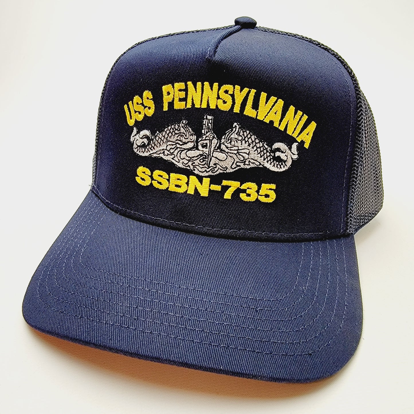 US NAVY USS PENNSYLVANIA SSBN-735 Embroidered Hat Baseball Cap Adjustable Blue