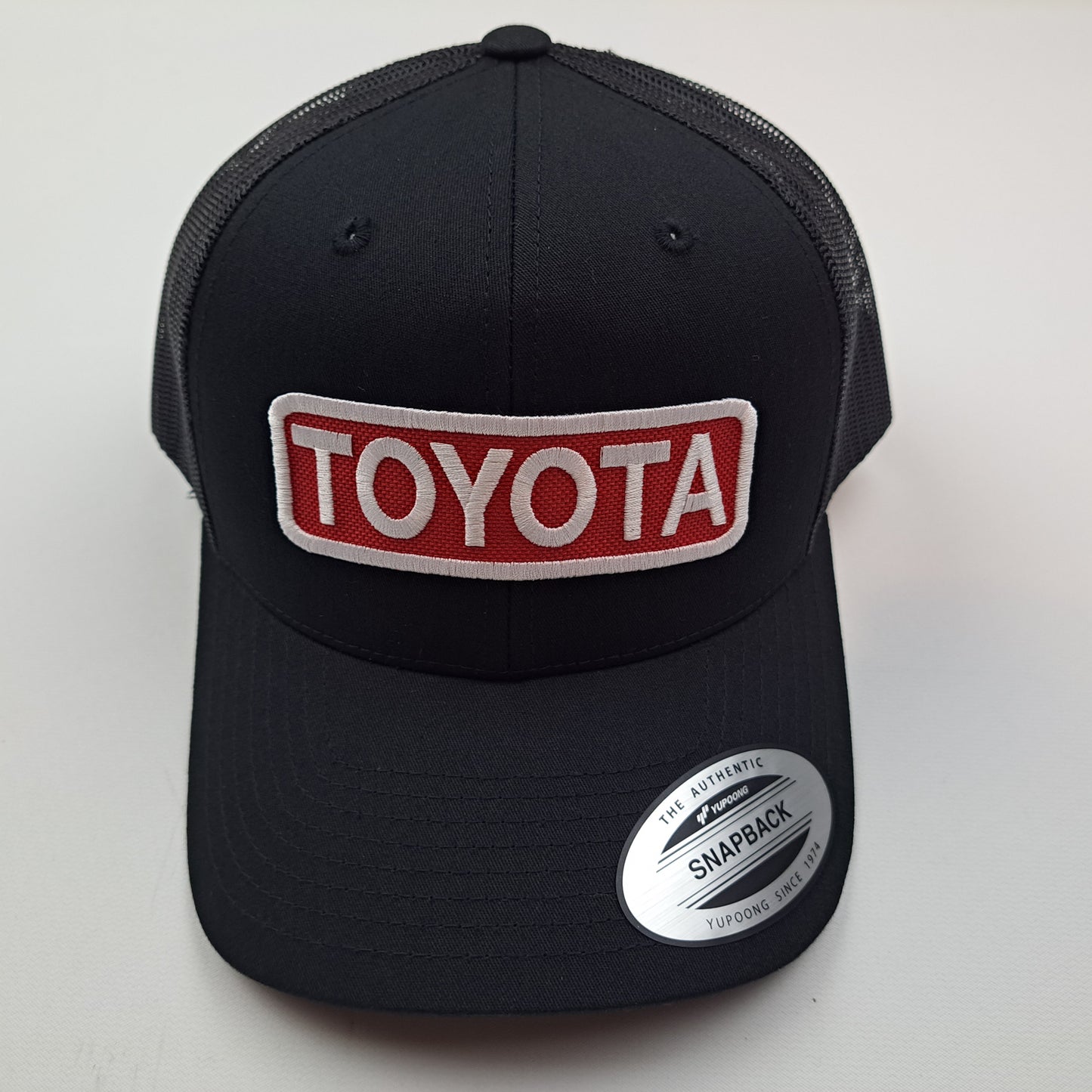 Toyota Motorsports Patch Trucker Mesh Snapback Cap Hat Black