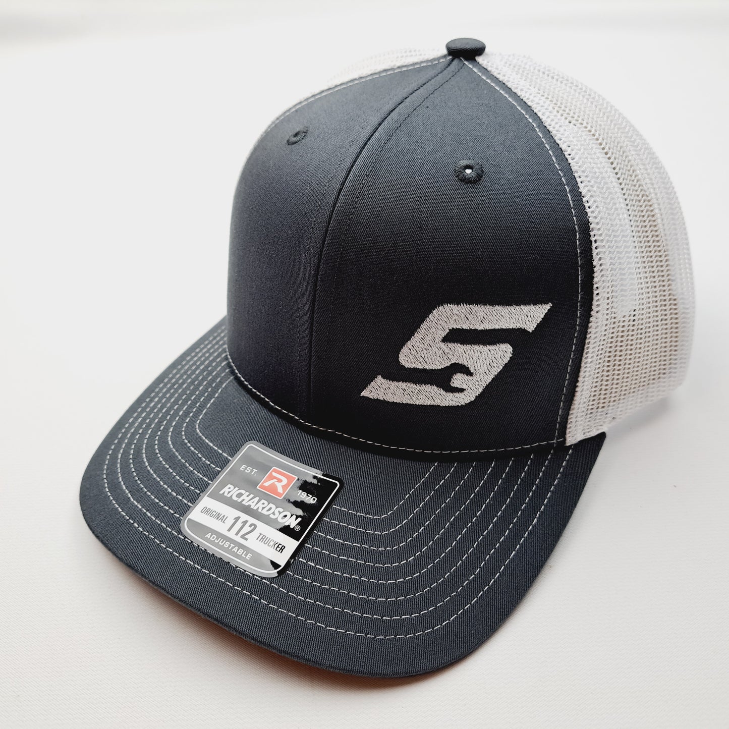 Snap On Snap-On Tools Richardson 112 Trucker Mesh Snapback Cap Hat Gray & White