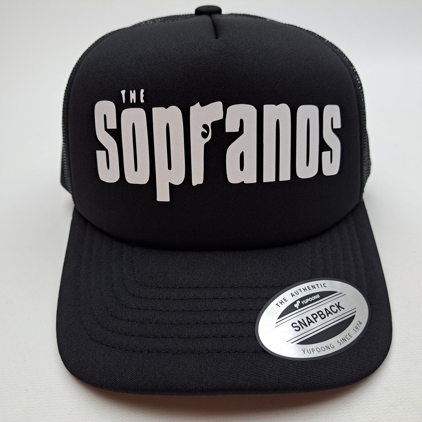 The Sopranos Foam Hat Cap Mesh Vintage Trucker Style Snapback Black