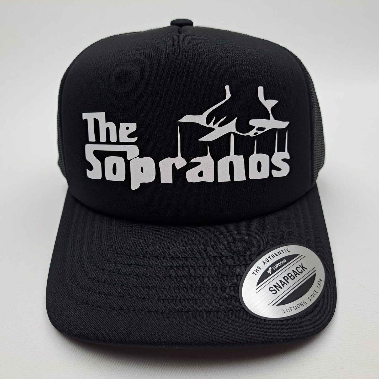 The Sopranos Hat Cap Foam Mesh Vintage Trucker Style Snapback Black