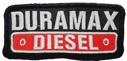 Vintage Retro Duramax Diesel Embroidered Patch Approximately 4"x2"