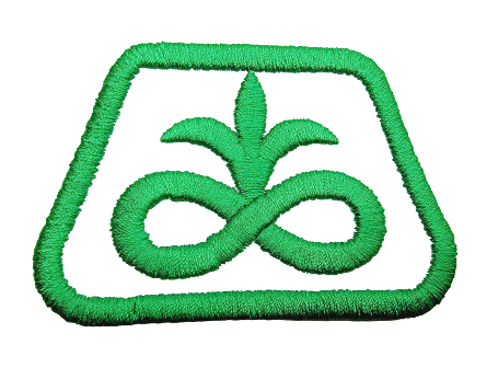 Vintage Retro Pioneer Seed Embroidered Patch 4"x2"