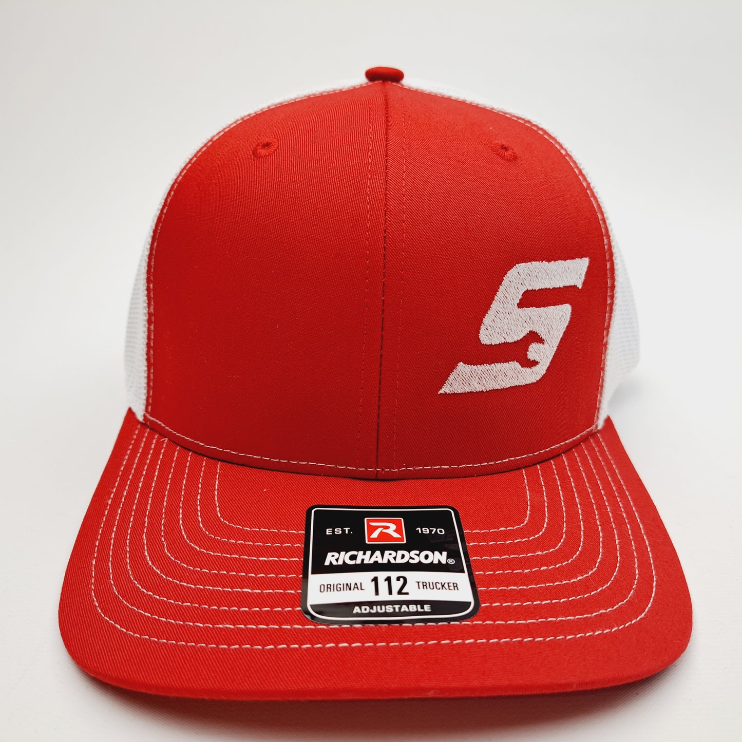 Snap On Snap-On Tools Richardson 112 Trucker Mesh Snapback Cap Hat Red & White