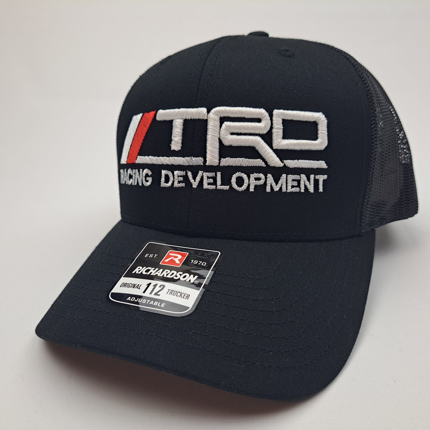 Toyota Racing Development TRD Richardson 112 Trucker Mesh Snapback Cap Hat Black