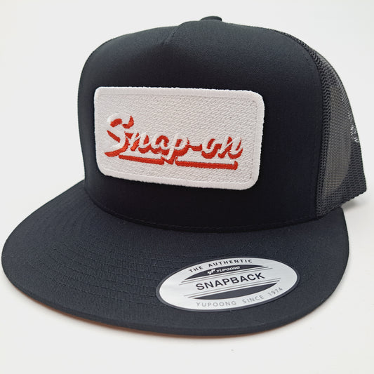 Snap On Snap-On Tools Trucker Mesh Snapback Cap Hat Black