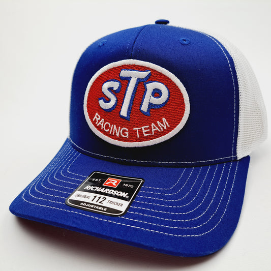 STP Racing Team Richardson 112 Trucker Mesh Snapback Cap Hat Blue