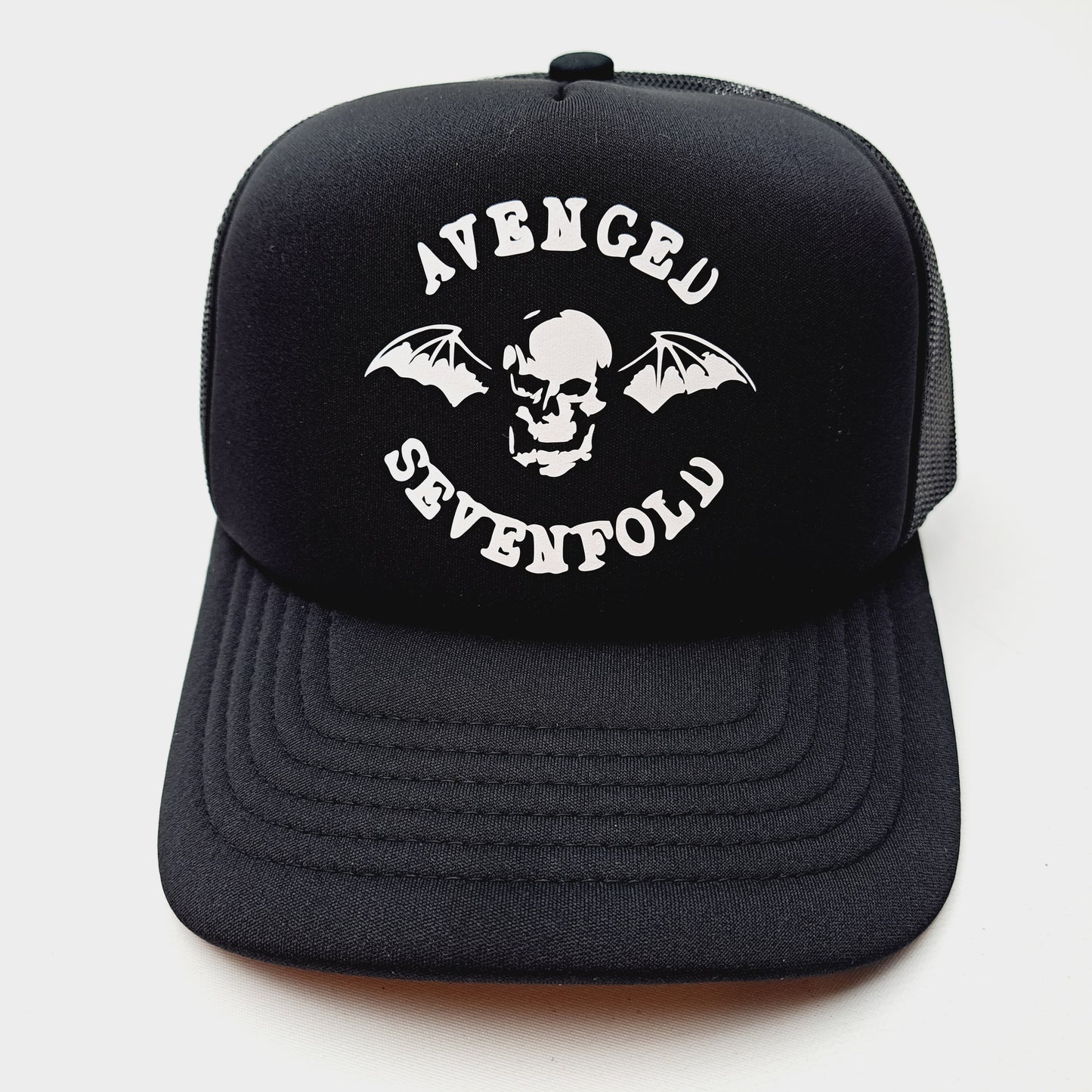 Avenged Sevenfold Rock Band Foam Mesh Trucker Snapback Black ...