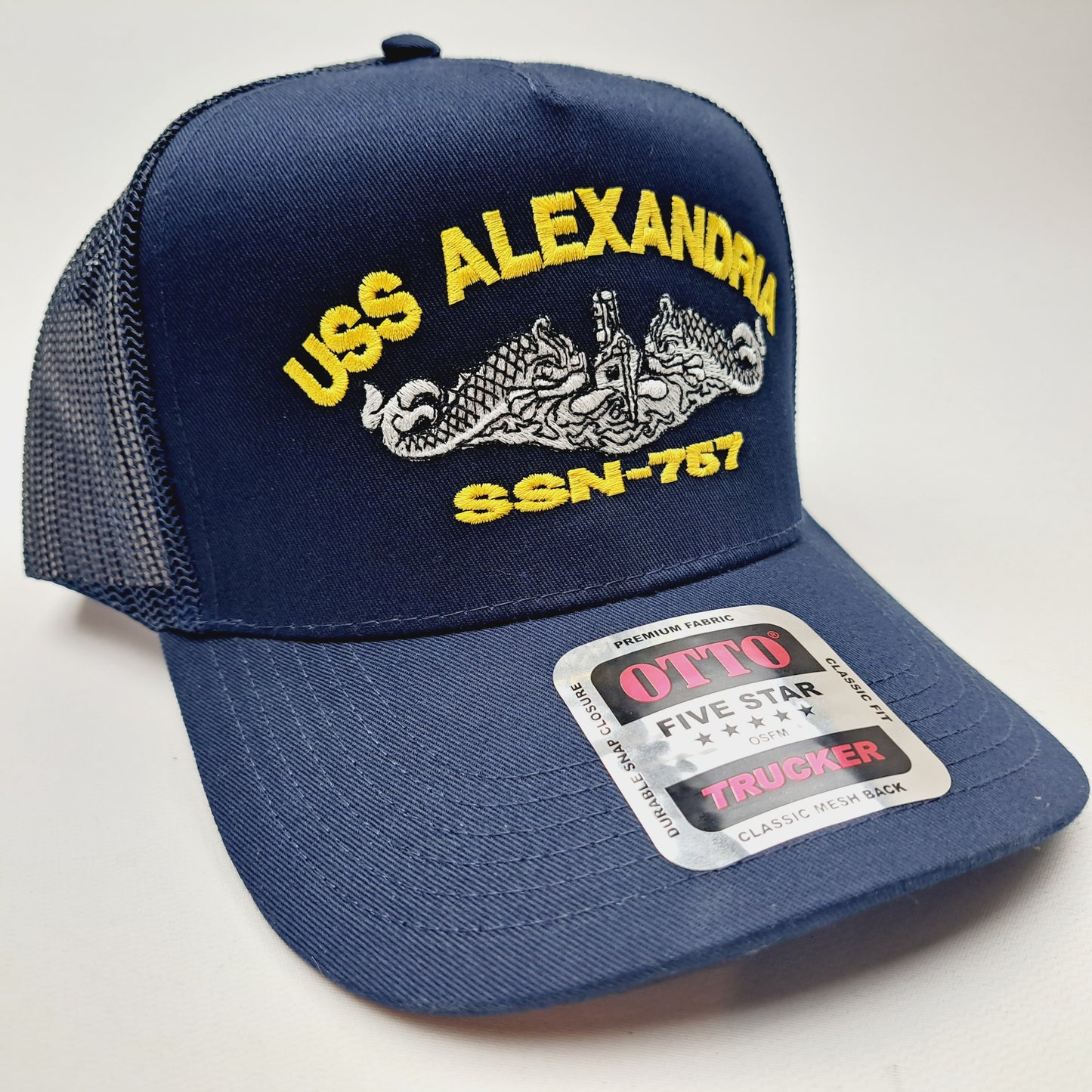 USS Alexandria SSN-757 Boat Baseball Cap Hat Mesh Snapback Blue US Navy