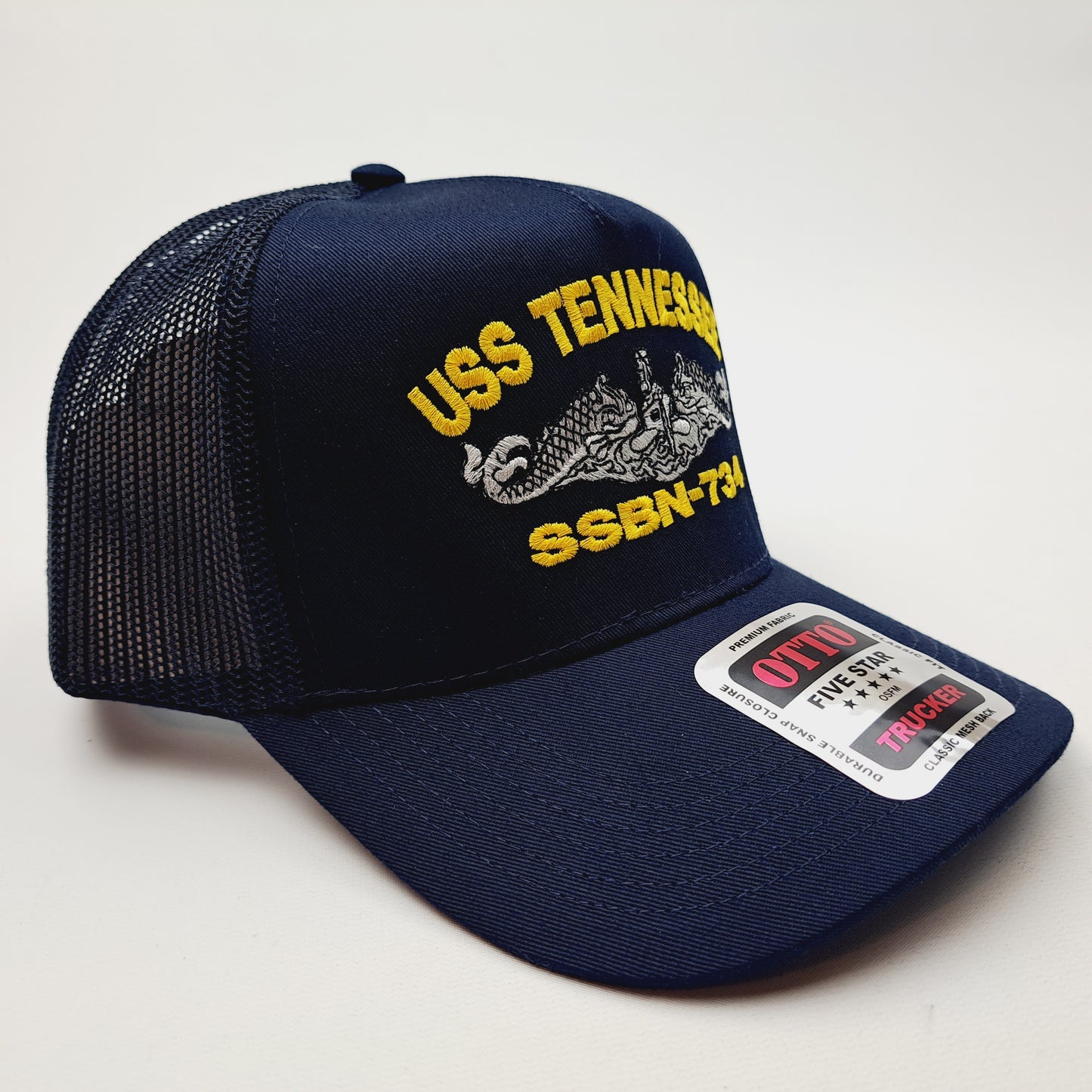 USS Tennessee SSBN-734 Boat Baseball Cap Hat Mesh Snapback Blue US Navy