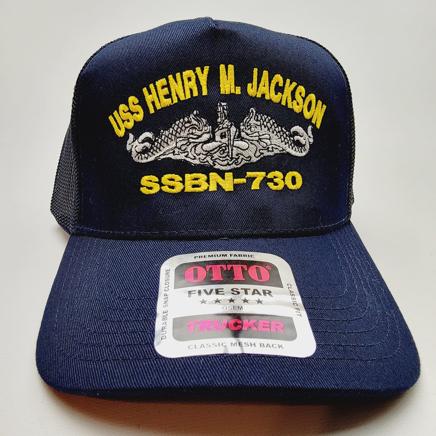 US NAVY USS HENRY M. JACKSON SSBN-730 Embroidered Hat Baseball Cap Adjustable Blue