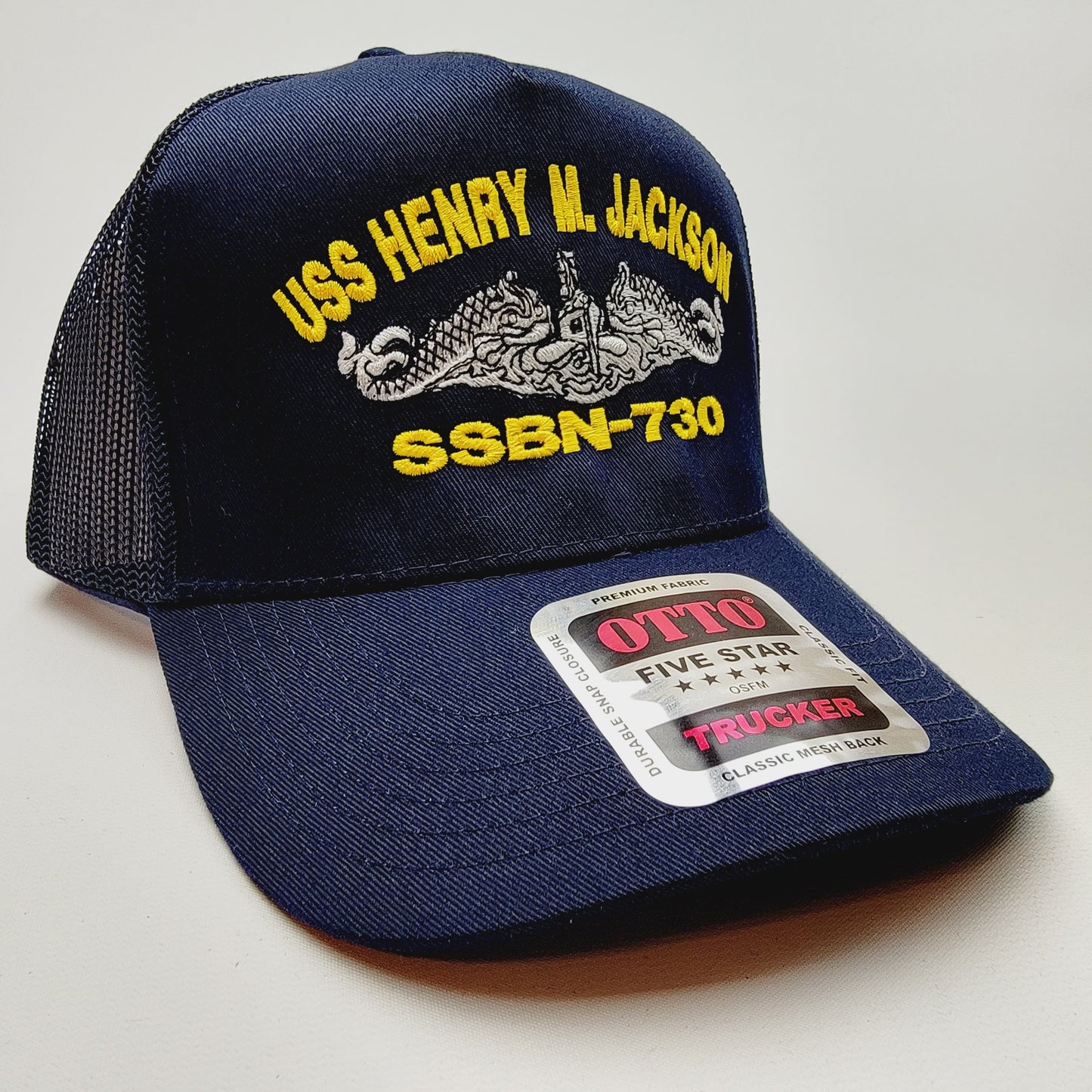 US NAVY USS HENRY M. JACKSON SSBN-730 Embroidered Hat Baseball Cap Adjustable Blue