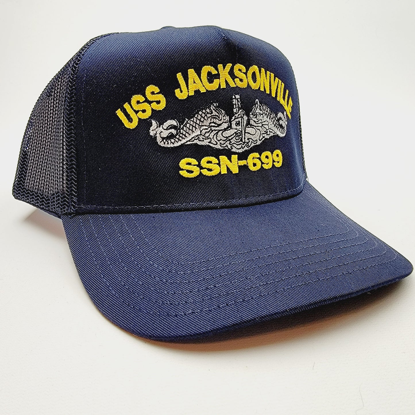US NAVY USS JACKSONVILLE SSN-699 Embroidered Hat Baseball Cap Adjustable Blue