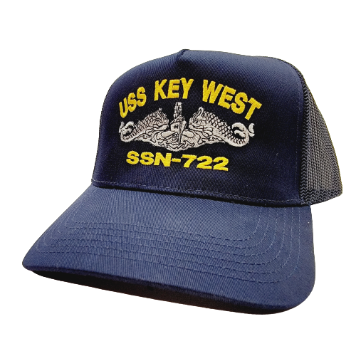 US NAVY USS KEY WEST SSN-722 Embroidered Hat Baseball Cap Adjustable Blue