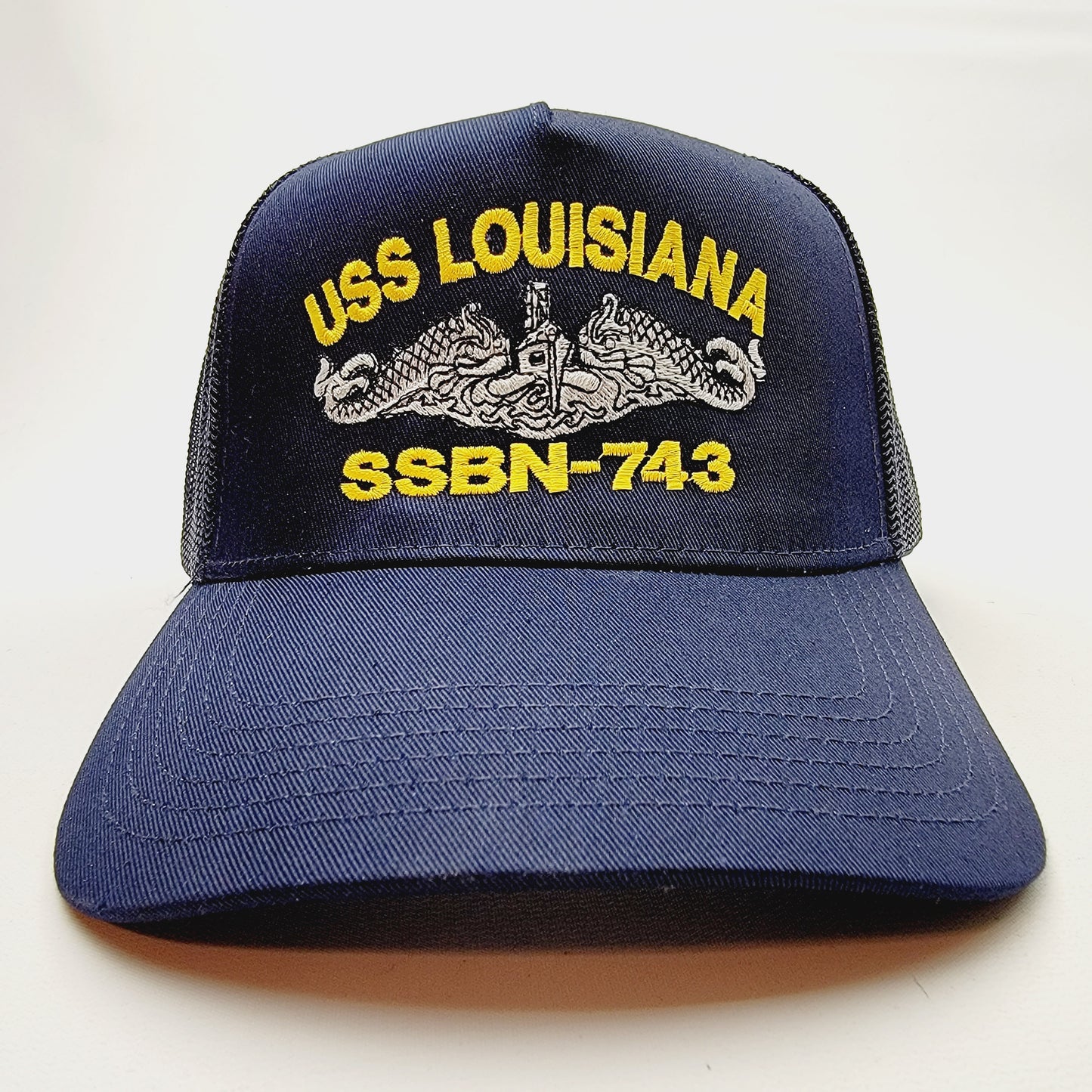 US NAVY USS LOUISIANA SSBN-743 Embroidered Hat Baseball Cap Adjustable Blue