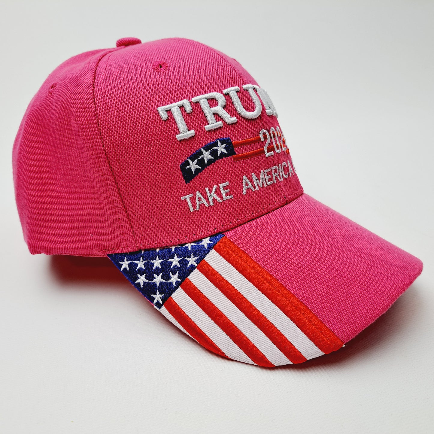 MAGA Trump Cap Hat Pink Womens Adjustable