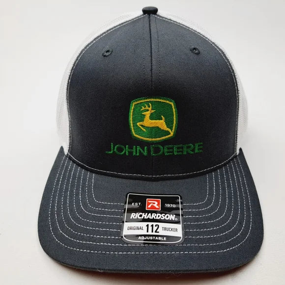 John Deere Richardson 112 Embroidered Trucker Mesh Snapback Cap