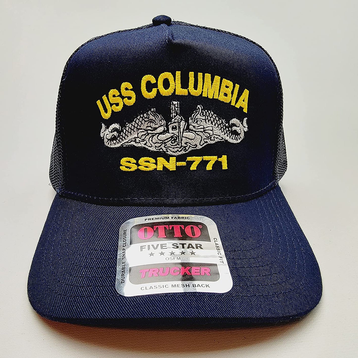 US NAVY USS COLUMBIA SSN-771 Embroidered Hat Baseball Cap Adjustable Blue