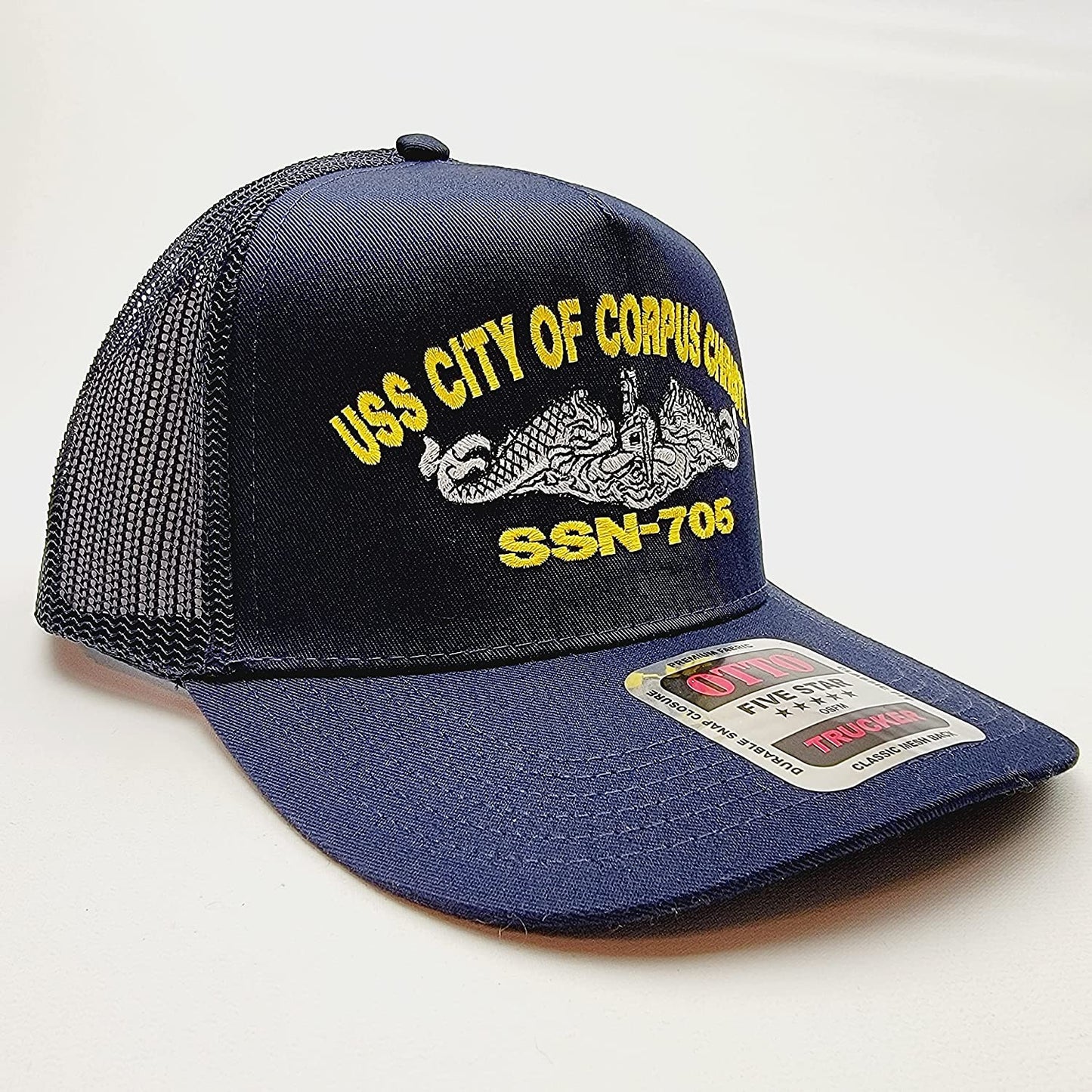 US Navy USS City of Corpus Christi SSN-705 Hat Embroidered Baseball Cap Mesh Snapback