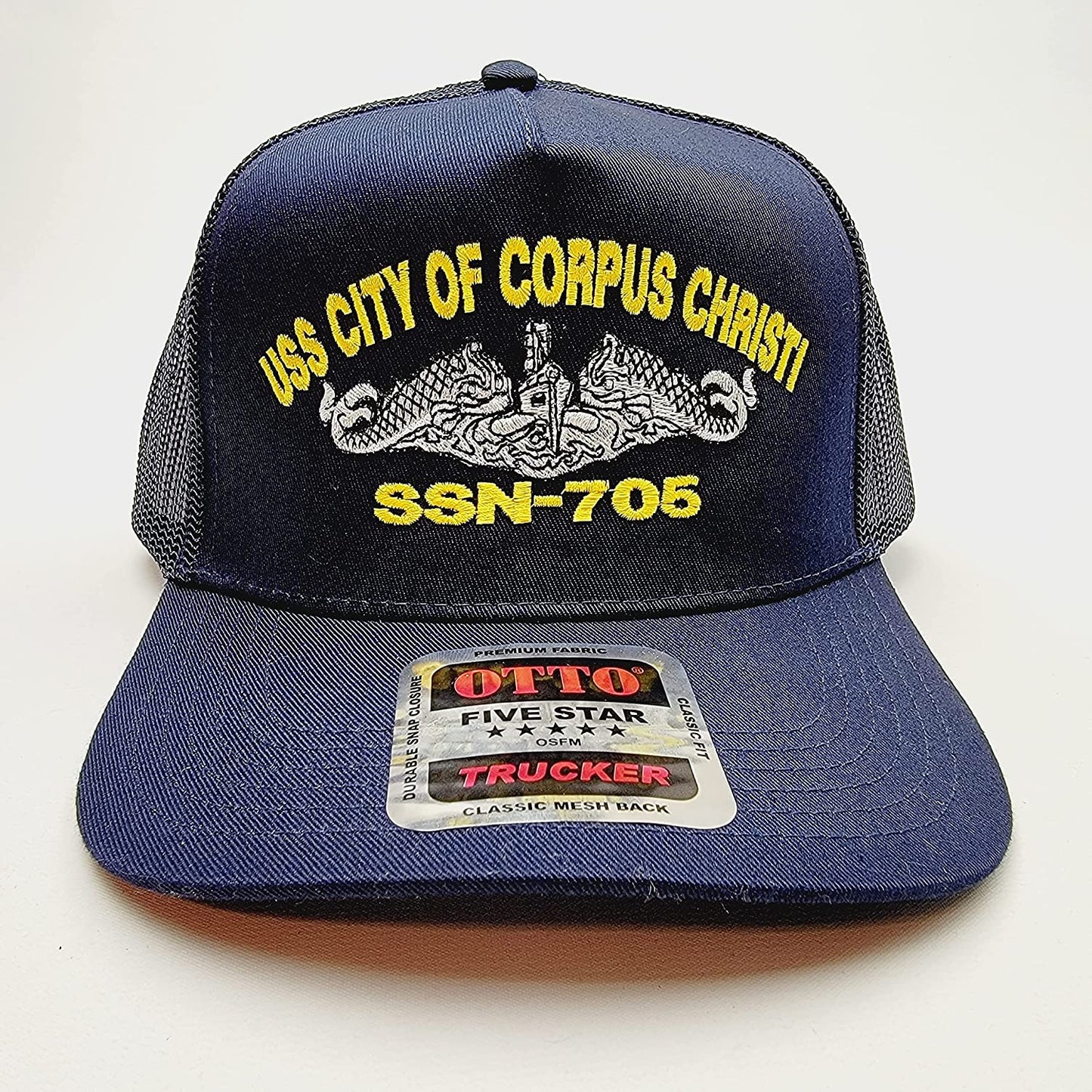 US Navy USS City of Corpus Christi SSN-705 Hat Embroidered Baseball Cap Mesh Snapback
