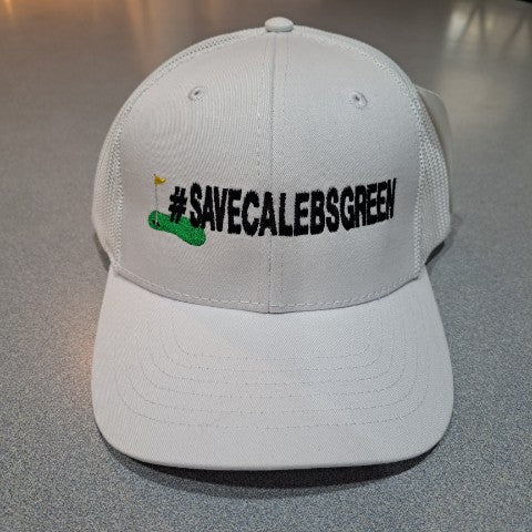 #savecalebsgreen sva calebs green flat bill trucker cap white