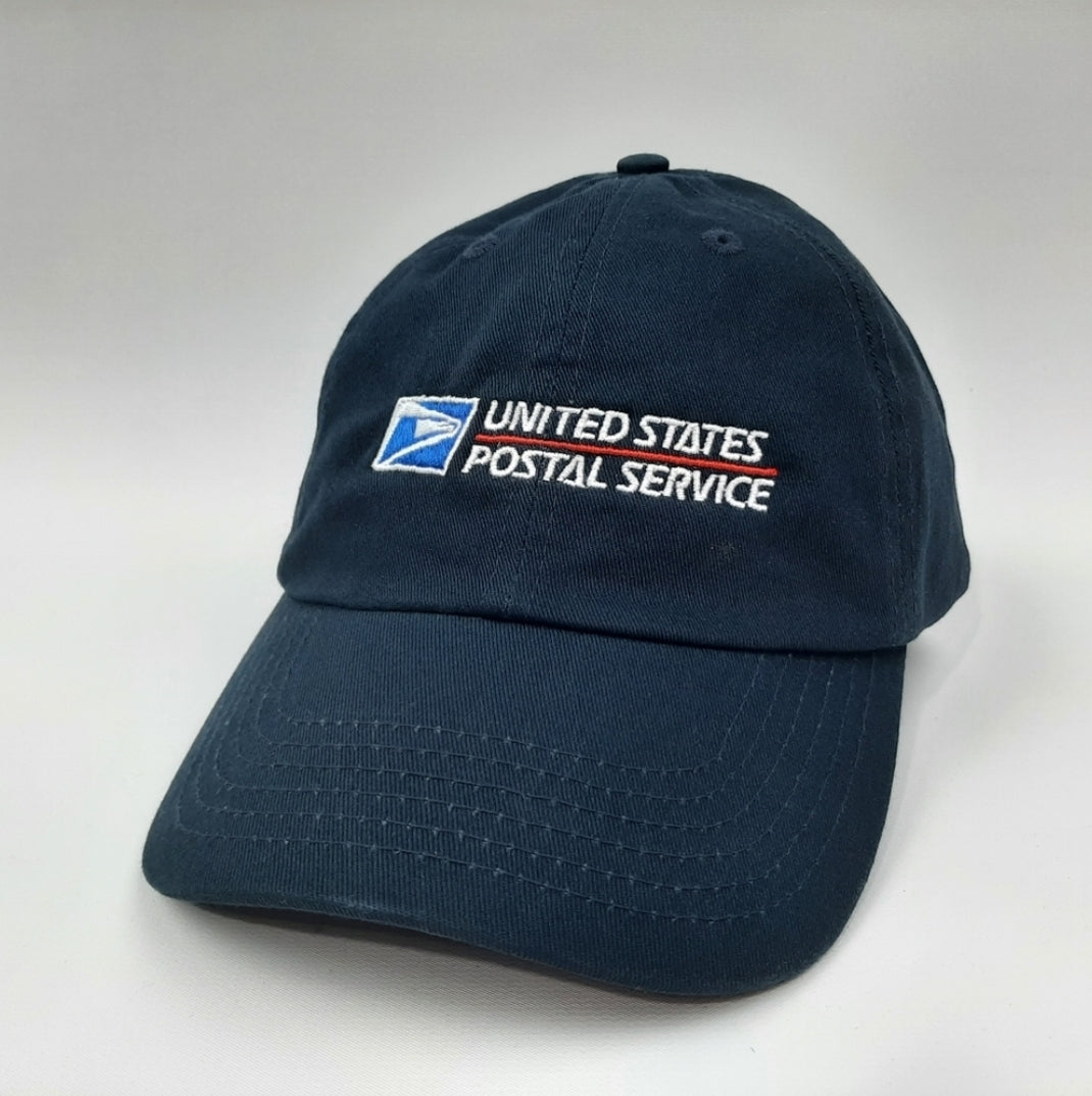 United States Postal Service Post Office Relaxed Cotton Dad Cap Hat Blue USPS
