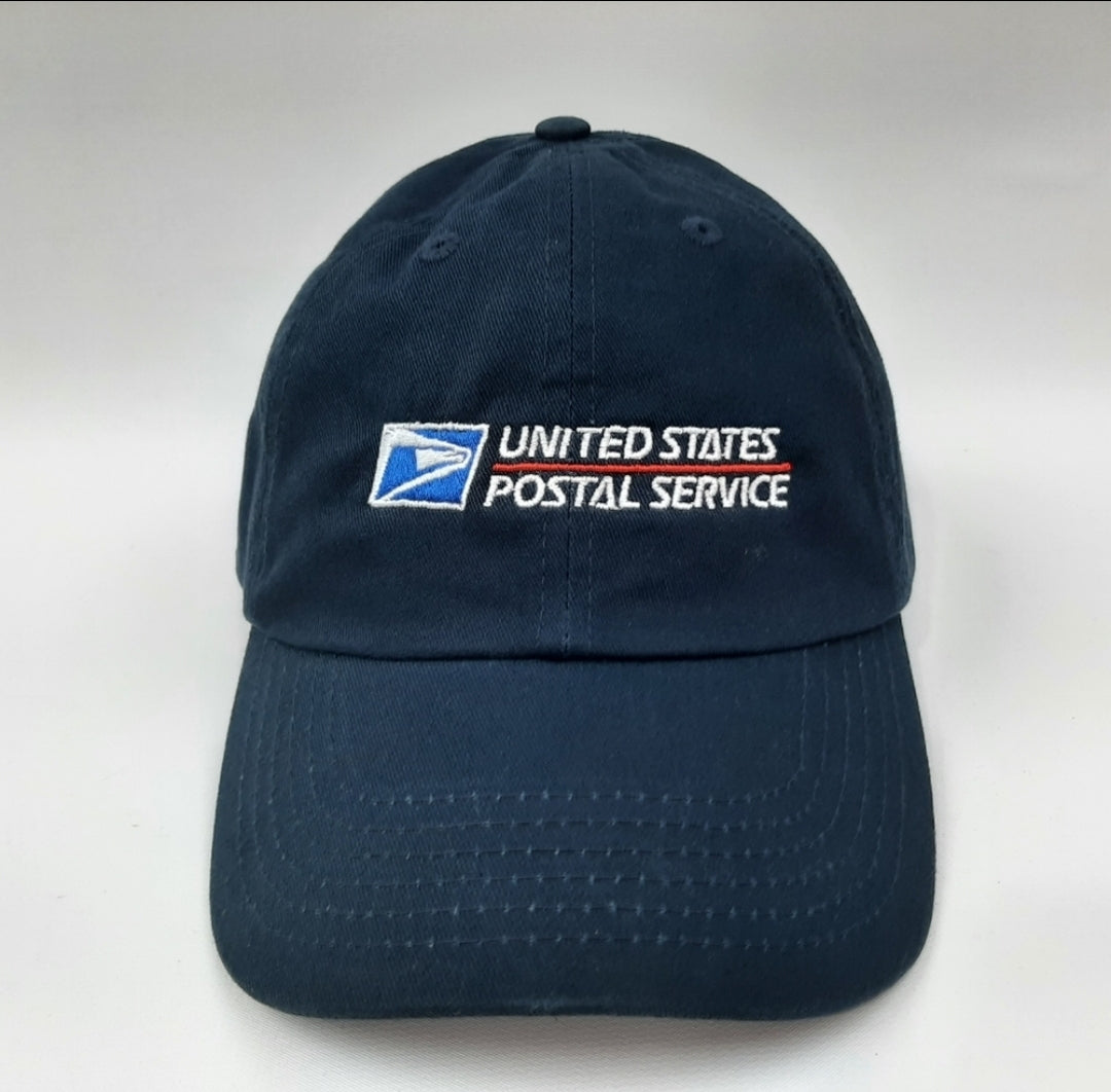 United States Postal Service Post Office Relaxed Cotton Dad Cap Hat Blue USPS