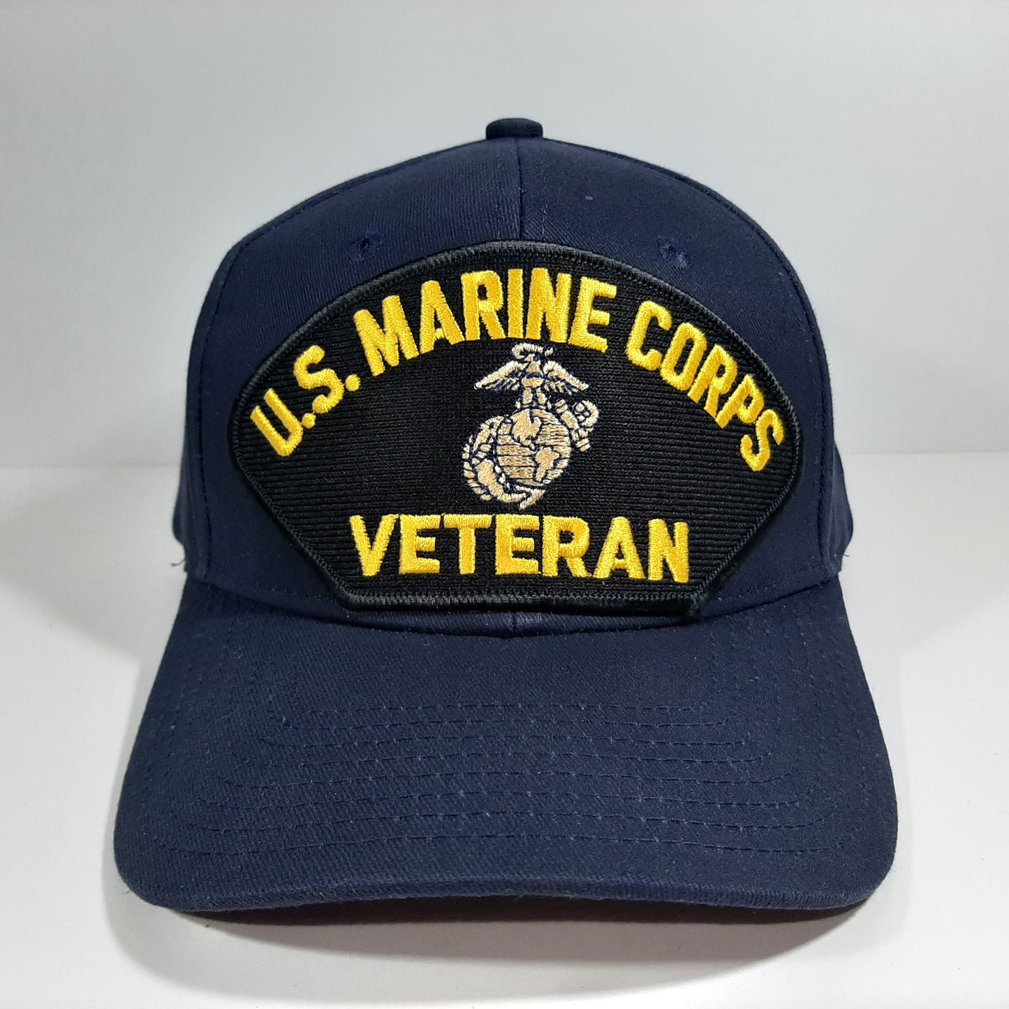 U.S. Marine Corps Veteran Baseball Cap Hat Navy Blue 100% Acrylic