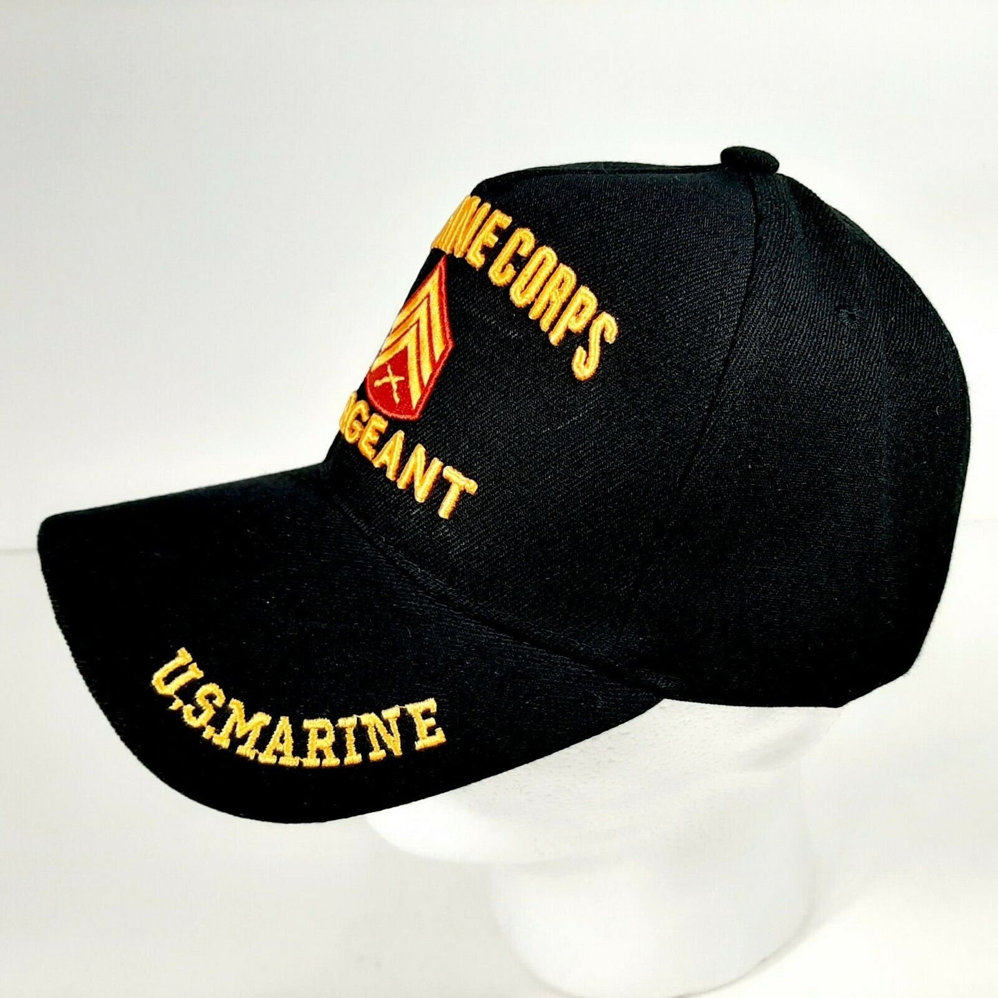 US Marine Corps Sergeant Men's Hat Ball Cap One Size Black Acrylic H1