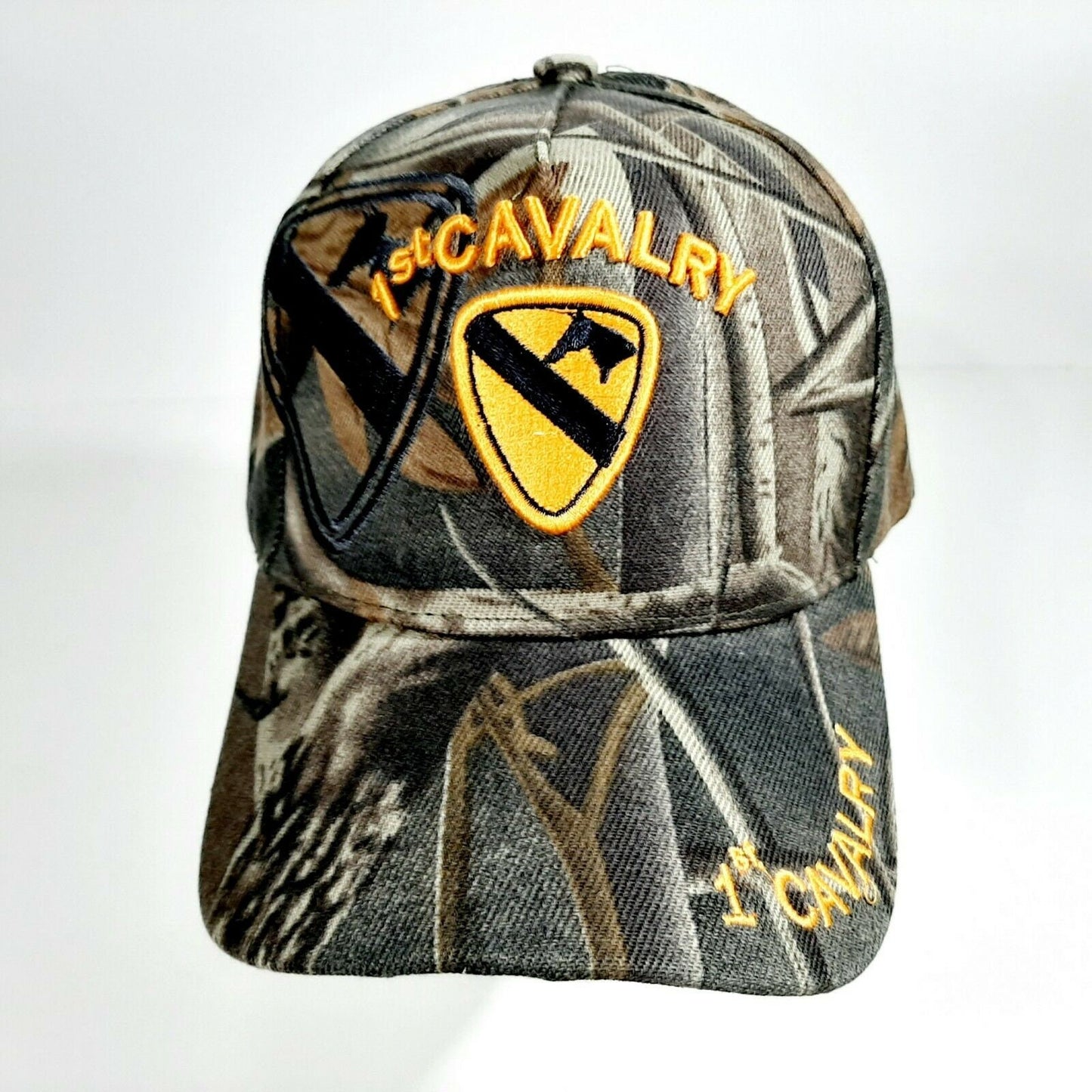 US Army 1st Cavalry Men's Camouflage Ball Cap One Size Acrylic
