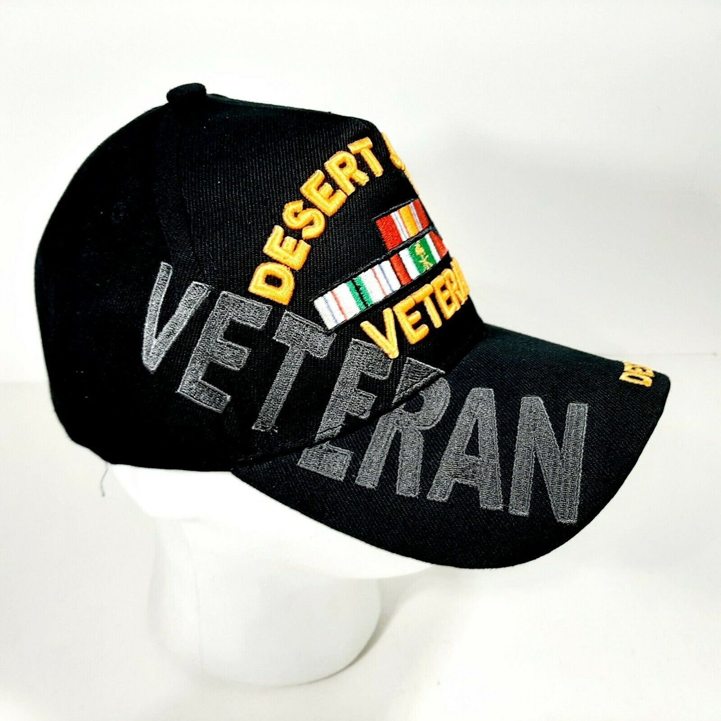 Desert Storm Veteran Men's Ball Cap Black Embroidered Acrylic