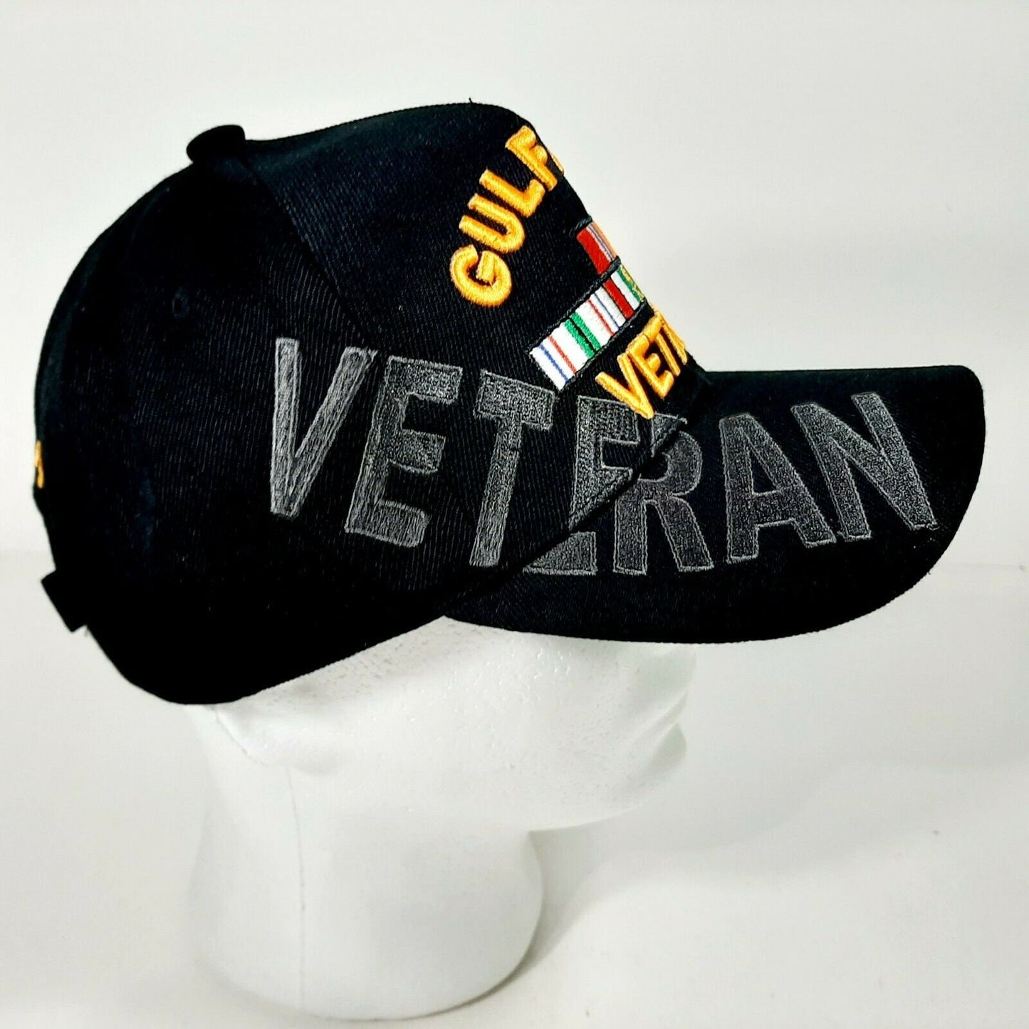 Gulf War Veteran Men's Ball Cap Hat Black Embroidered Acrylic