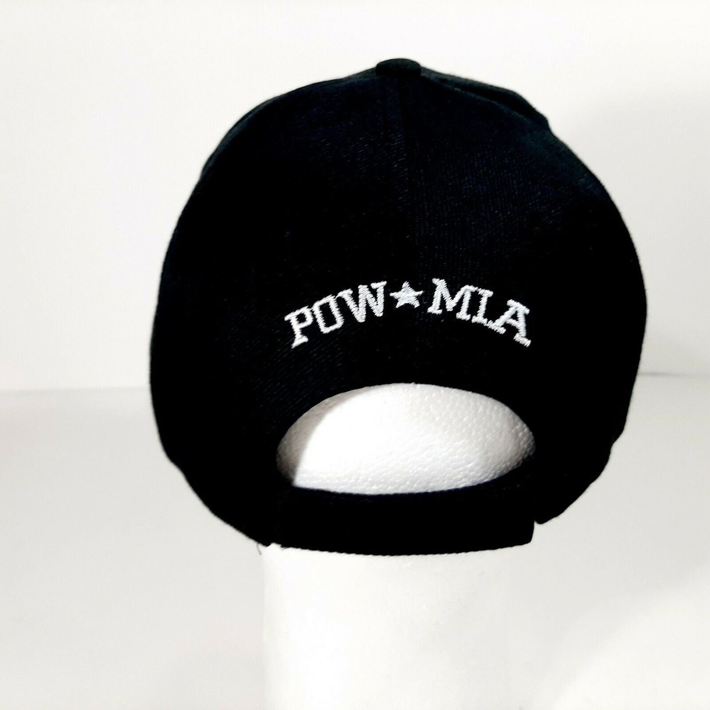 POW MIA Not Forgotten Men's Ball Cap Hat Black Embroidered Acrylic