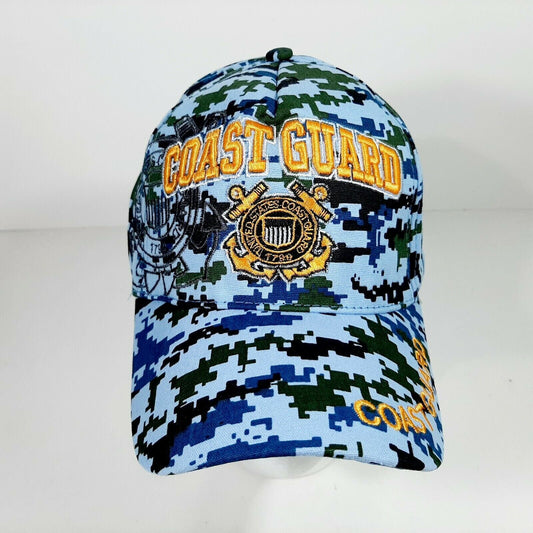 US Coast Guard Men's Digital Camouflage Hat Cap Cotton Embroidered Retired Veteran Gift