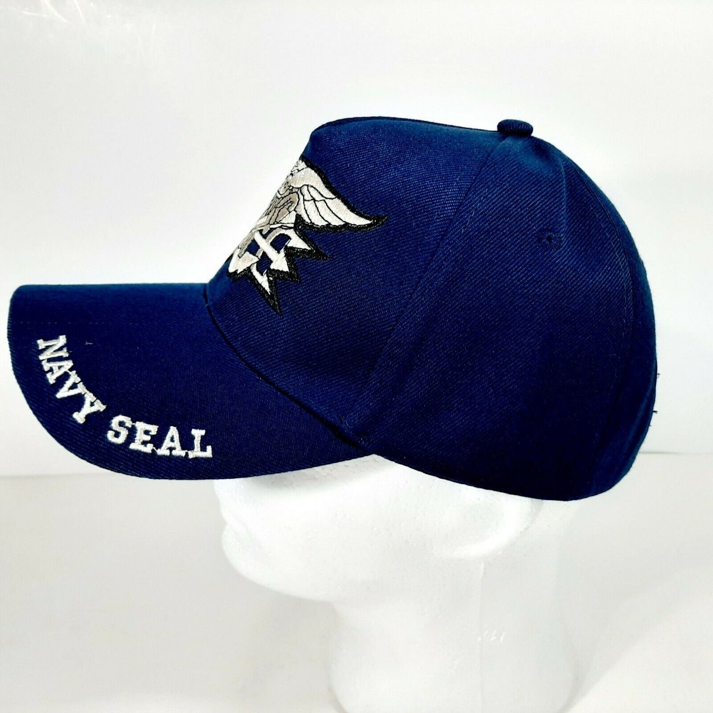 United States Navy Seal Men's Embroidered Ball Cap Navy Blue Acrylic