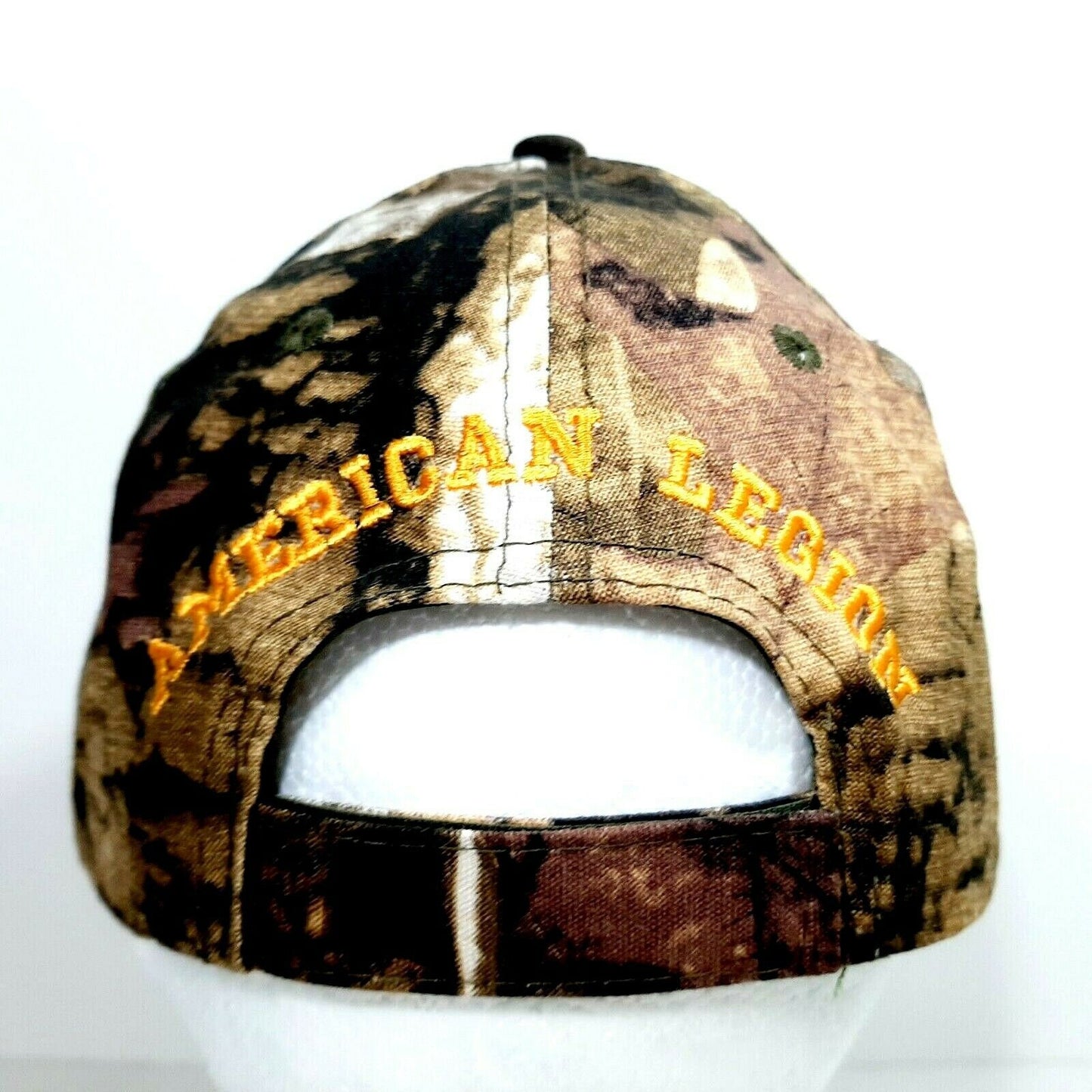 American Legion Mens Camouflage Hat Cap Embroidered Strapback