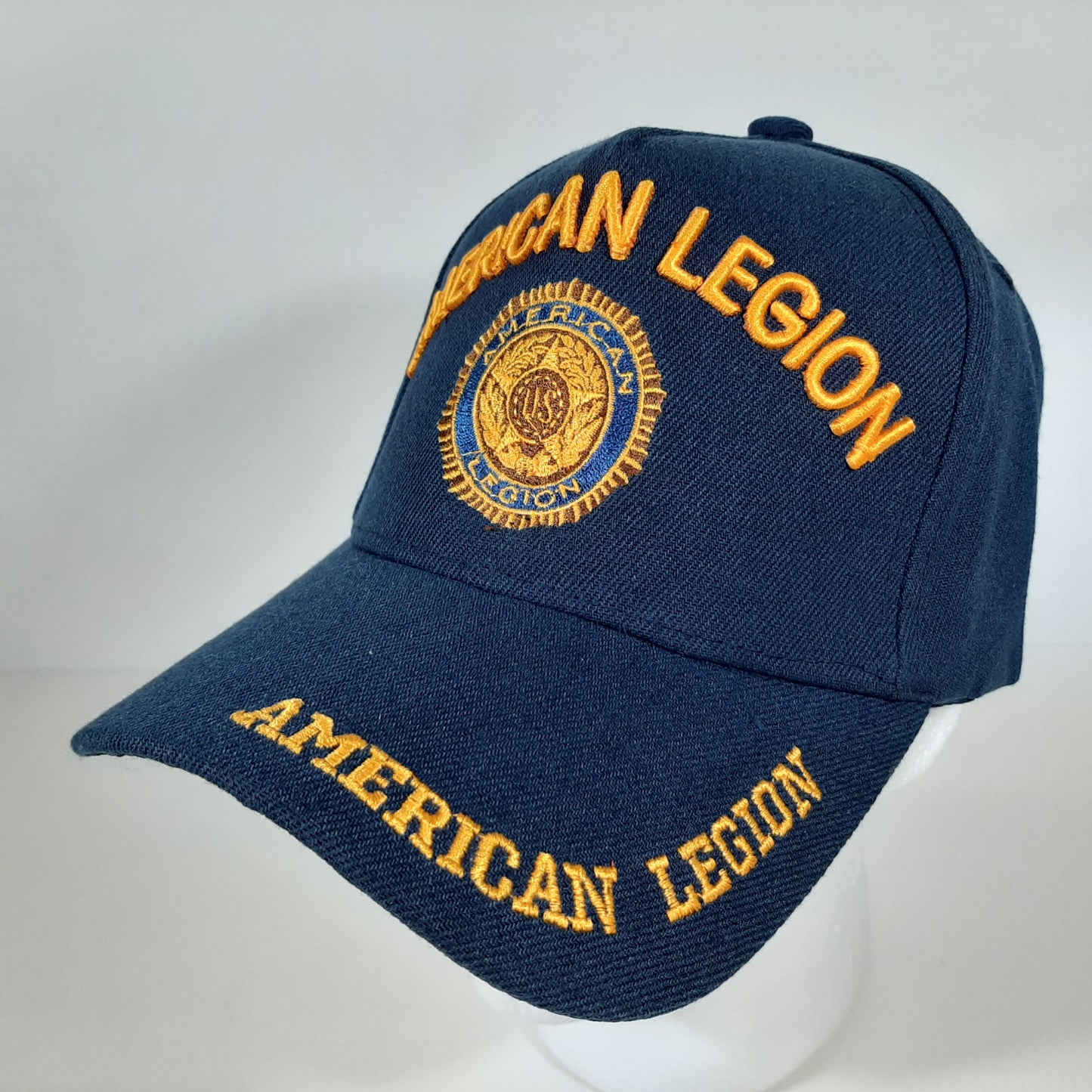 American Legion U.S. Mens Baseball Cap Hat Black Embroidered