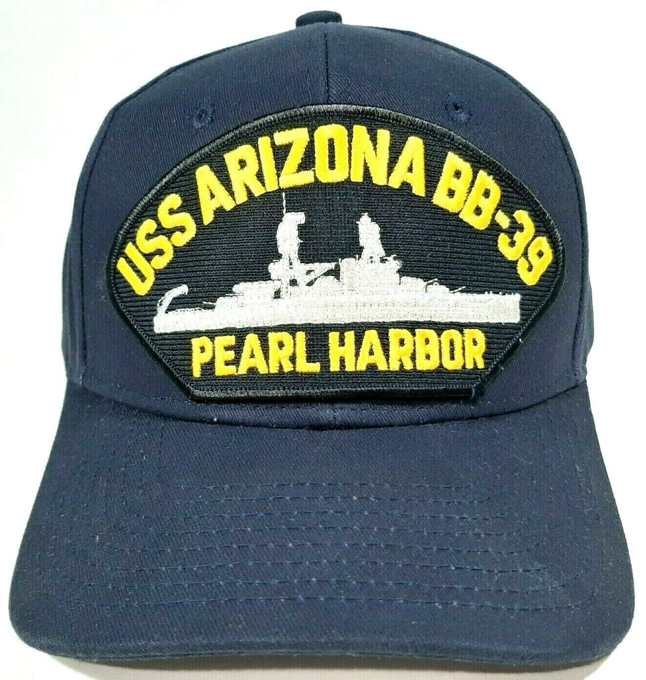 U.S. Navy USS Arizona BB-39 Pearl Harbor Men's Cap Hat Navy Blue