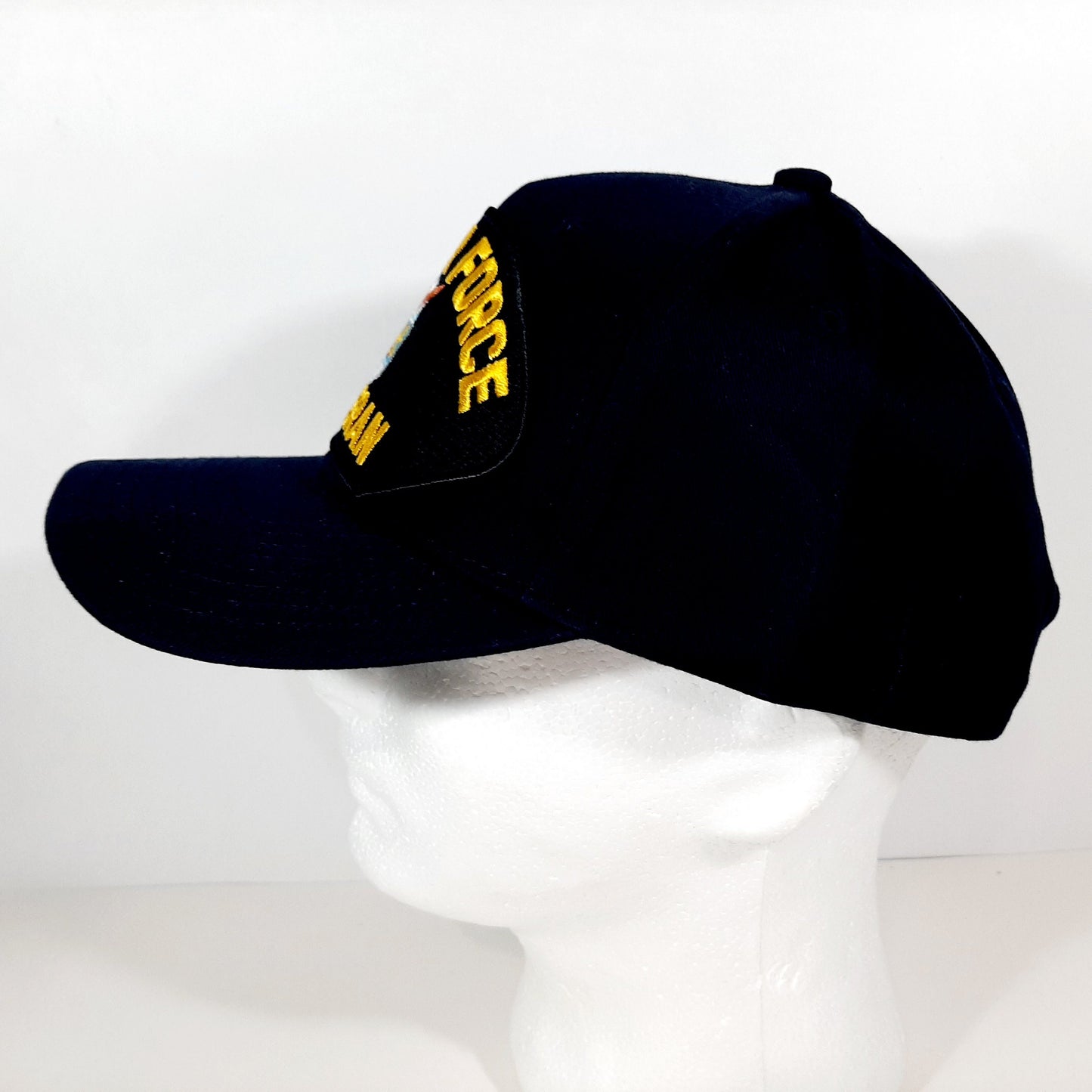 U.S. Air Force Veteran Embroidered Patch Hat Baseball Cap Adjustable Navy Blue