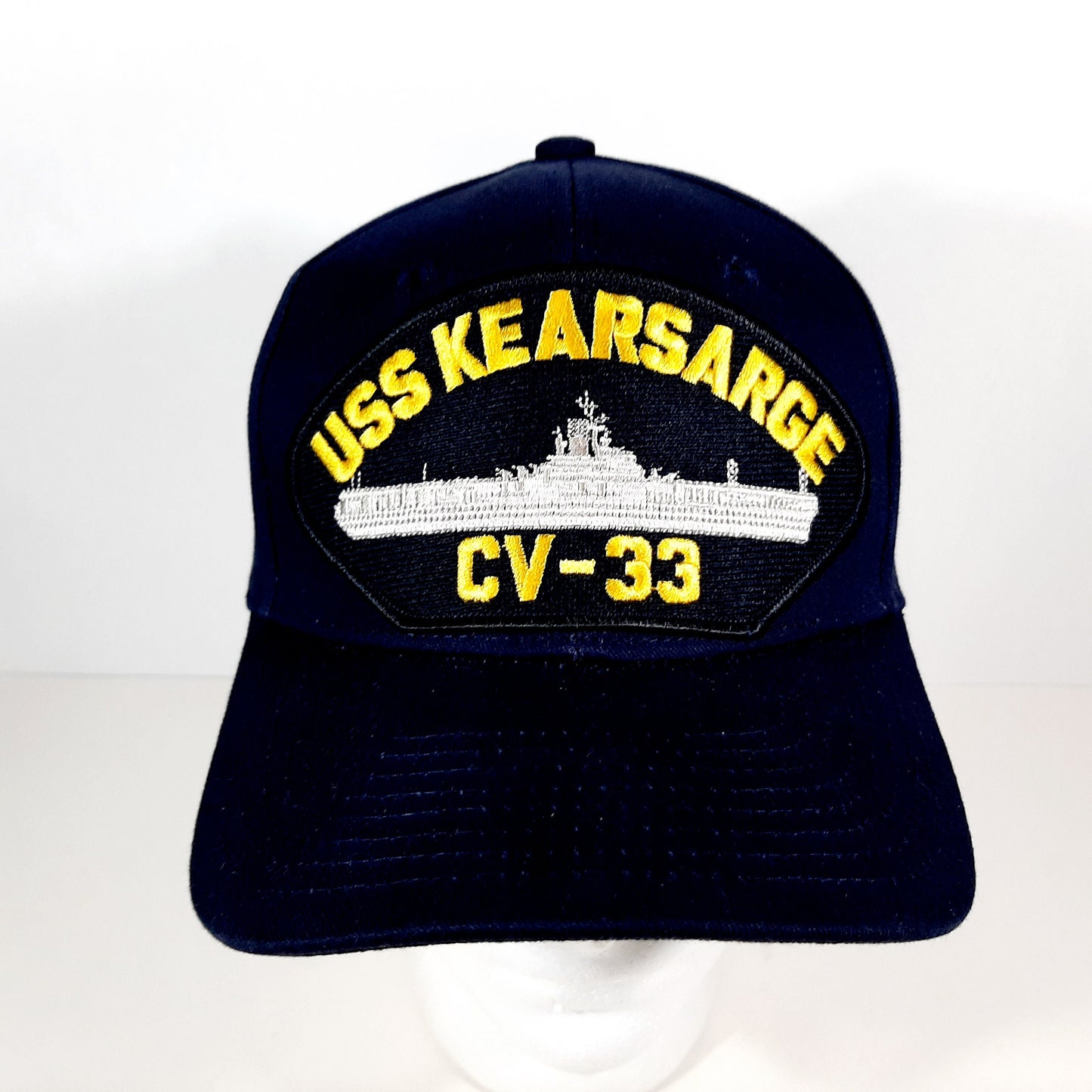 USS Kearsarge CV-33 Embroidered Patch Hat Baseball Cap Adjustable Navy Blue US Navy